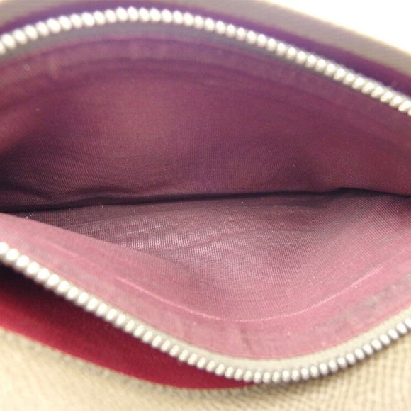 BVLGARI wallet Bulgari Bulgari Man gray gray beige leather Auth used T17951 - Picture 5 of 8